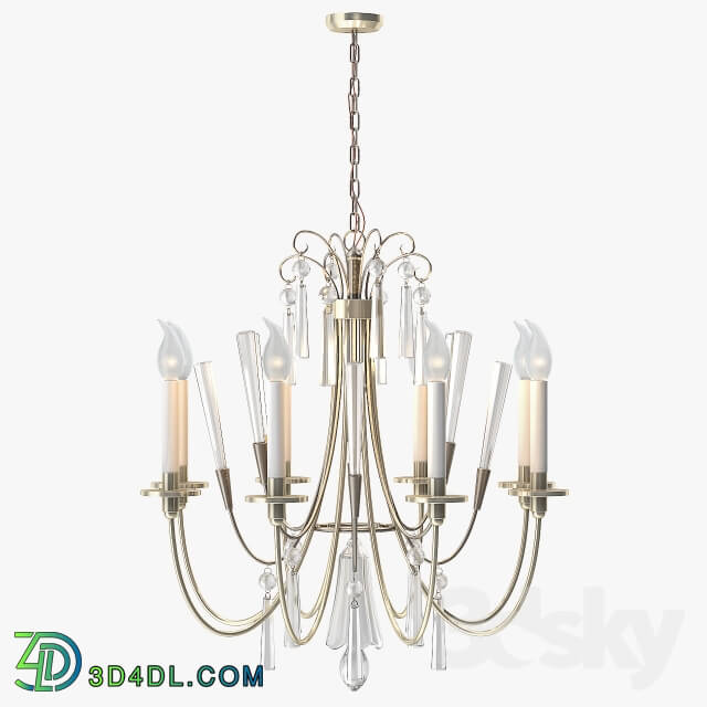 Ceiling light - 1stdibs Elegant Chandelier with Crystals by Lightolier