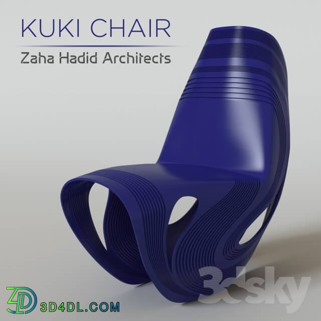 Chair - Kuki chair by Zaha Hadid for Sawaya _amp_ Moroni