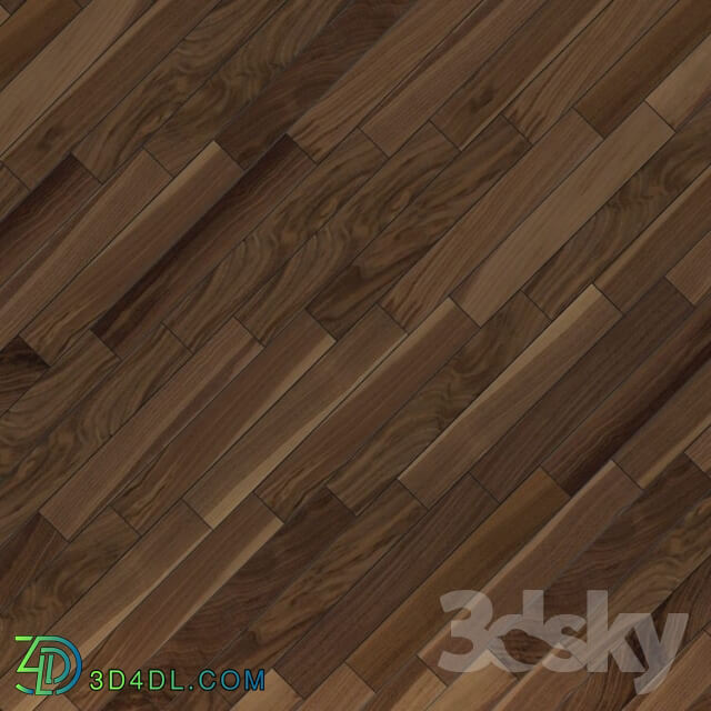 Wood - multitexture parquet board Walnut