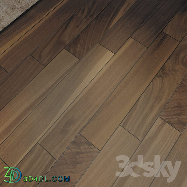 Wood - multitexture parquet board Walnut