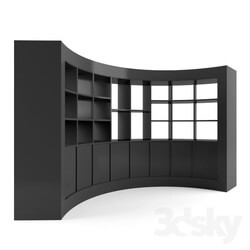 Wardrobe _ Display cabinets - Round Cabinet 