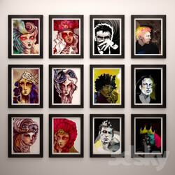 Frame - Collection of paintings graphic artist Sarah Blake 