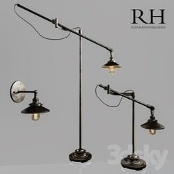 Floor lamp - Restoration Hardware Task Lighting set 