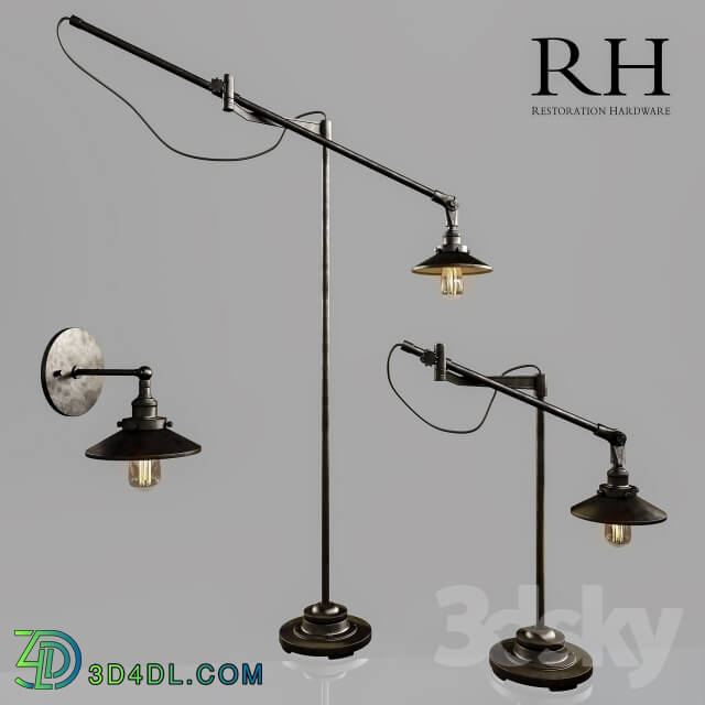 Floor lamp - Restoration Hardware Task Lighting set