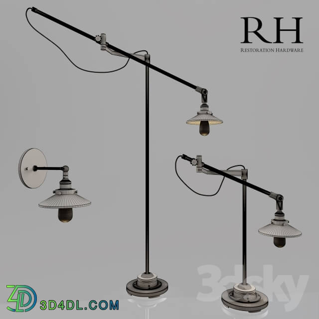 Floor lamp - Restoration Hardware Task Lighting set