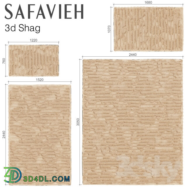 Carpets - SAFAVIEH 3D SHAG SET