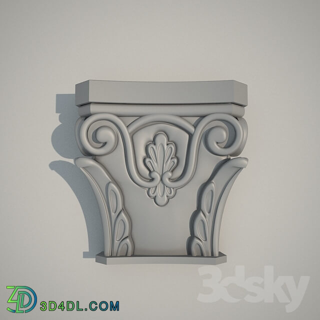 Decorative plaster - cap