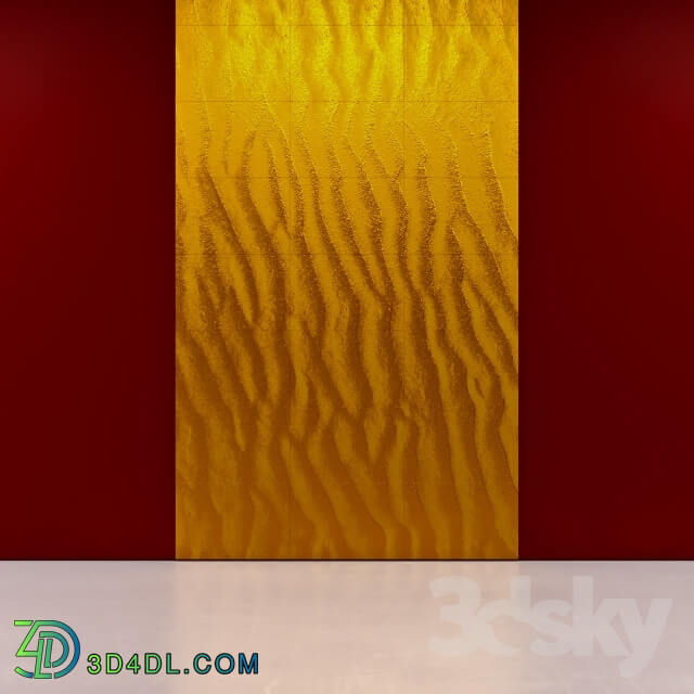 Other decorative objects - Wall panels Gold dunes