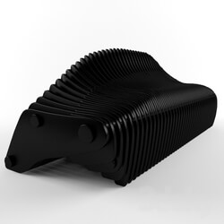 Other architectural elements - Skeleton Bench Black plastic 