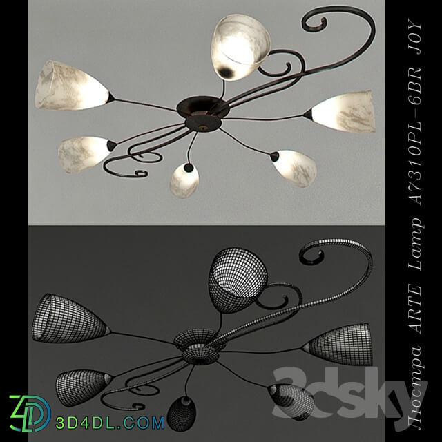 Ceiling light - Chandelier ARTE Lamp A7310PL-6BR JOY