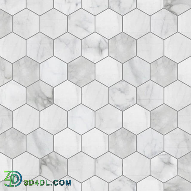 Tile - Ceramic-marble-gexagon