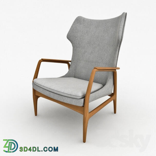 Arm chair - Bovenkamp wingback lounge chair 1960