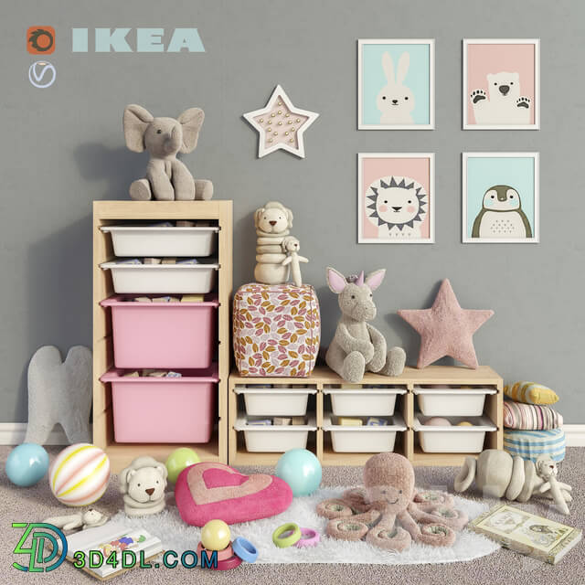 Miscellaneous - IKEA storage furniture_ toys and decor for a children__39_s room set 3