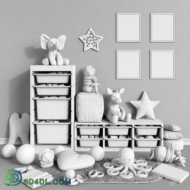 Miscellaneous - IKEA storage furniture_ toys and decor for a children__39_s room set 3