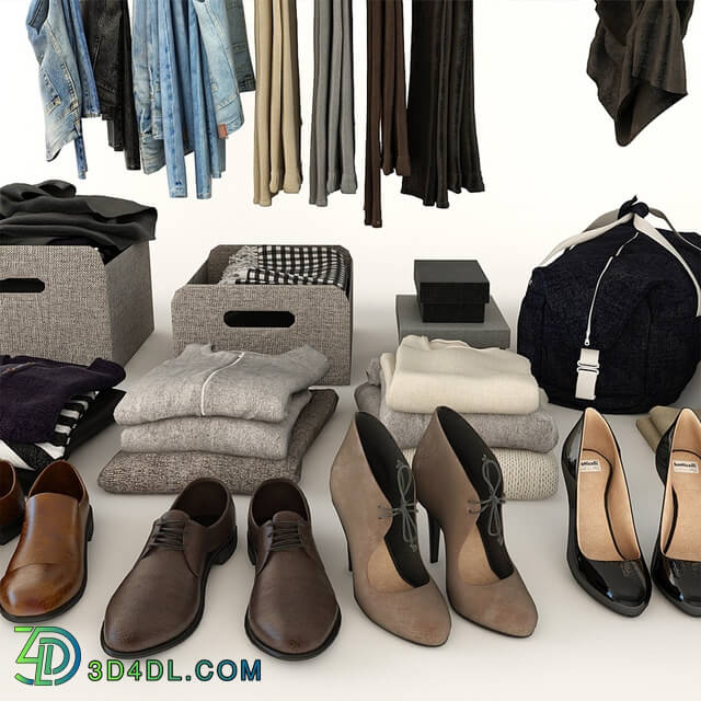 Clothes and shoes - Filling for cabinet