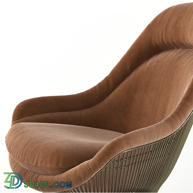 Arm chair - Warren Platner Easy Chair_ Knoll_ ottoman