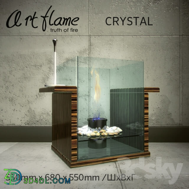 Fireplace - Biokamin_Artflame_Crystal