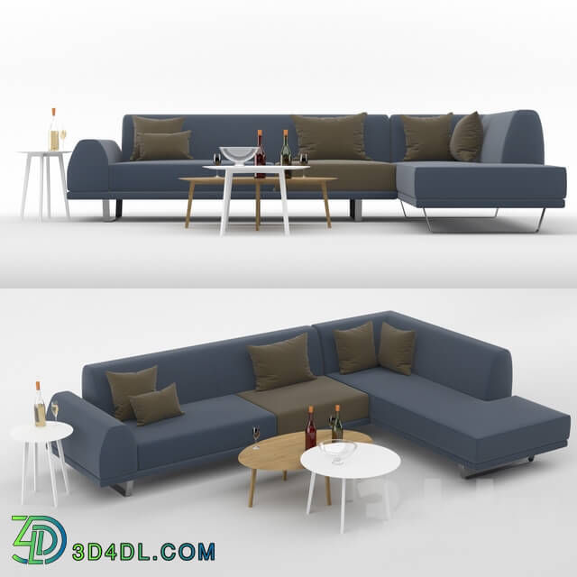 Sofa - PORTLAND angle set 4