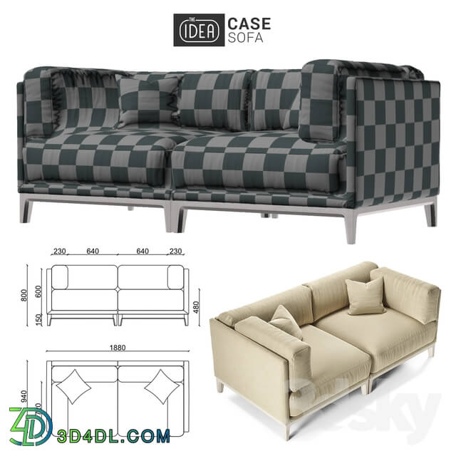 Sofa - The IDEA Modular Sofa CASE _art. 903-904_