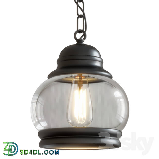 Ceiling light - Lampe black retro pendant