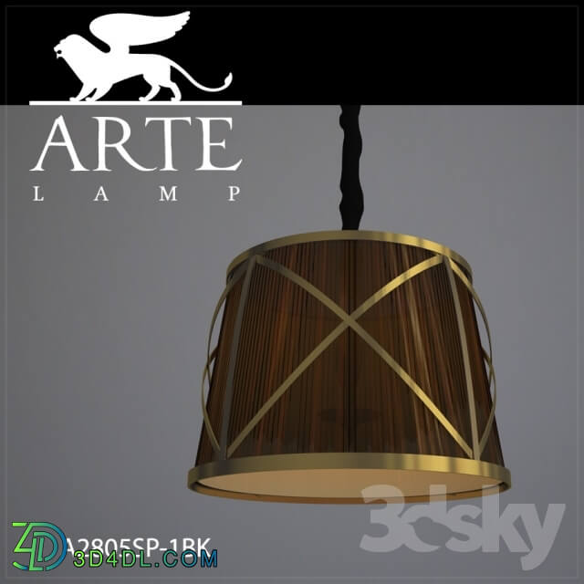 Ceiling light - Hanging lamp Arte Lamp A2805SP-1BK