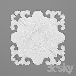 Decorative plaster - Floral carving gyps 