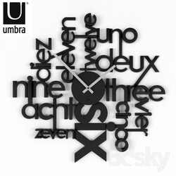 Other decorative objects - Wall clock Lingua 