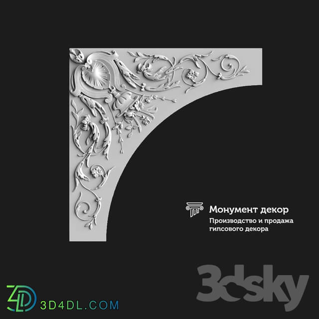 Decorative plaster - OM Corner UT 03