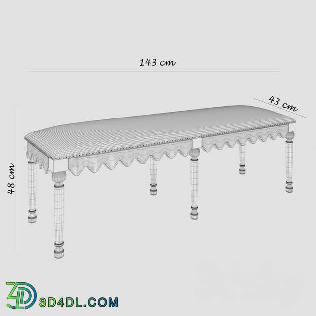 Other soft seating - Boheme Madera Bed Bench