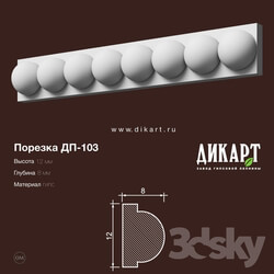 Decorative plaster - www.dikart.ru Dp-103 12Hx9mm 14.6.2019 