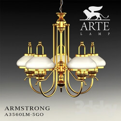 Ceiling light - Chandelier Arte Lamp ARMSTRONG A3560LM-5GO 