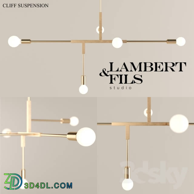 Ceiling light - Lambert _amp_ Fils Cliff Suspension Lamp