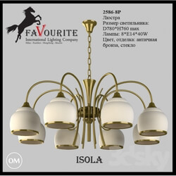 Ceiling light - Favourite 2586-8 p chandelier 