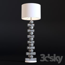 Floor lamp - Steel and Marble Floor Lamp 