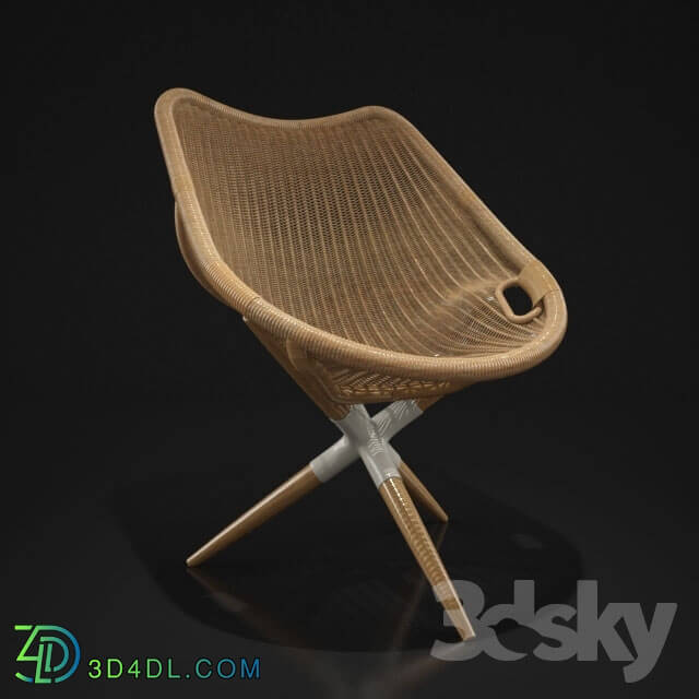 Arm chair - Joseph Andre Motte The Tripod