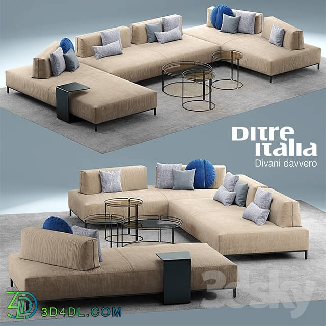 Sofa - Sofa ditre italia Sanders