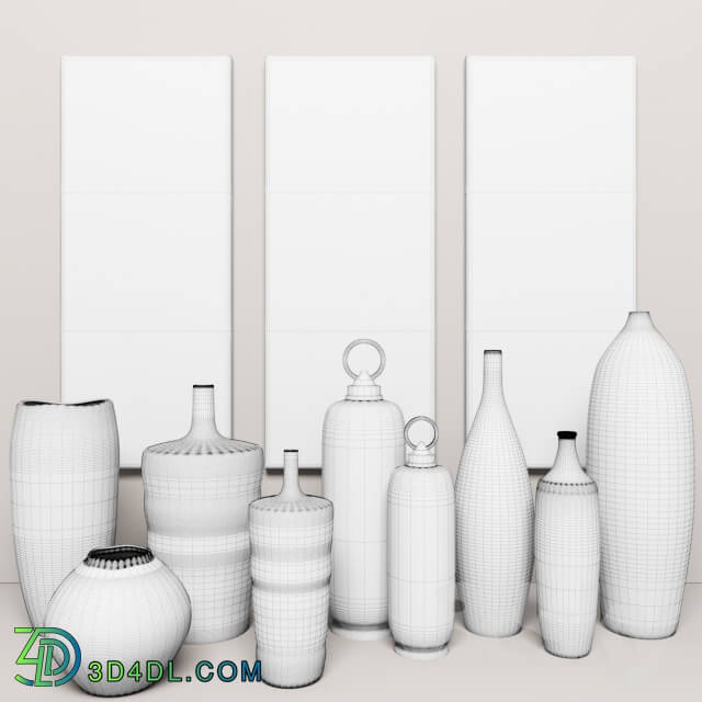 Vase - collection of vases 9 pieces _ pictures