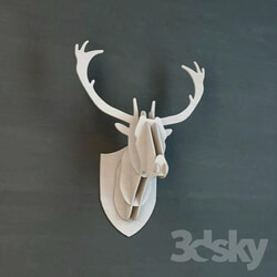 Sculpture - Deer head 