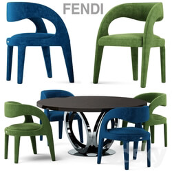 Table _ Chair - Table and chairs fendi casa Berenice Chair 