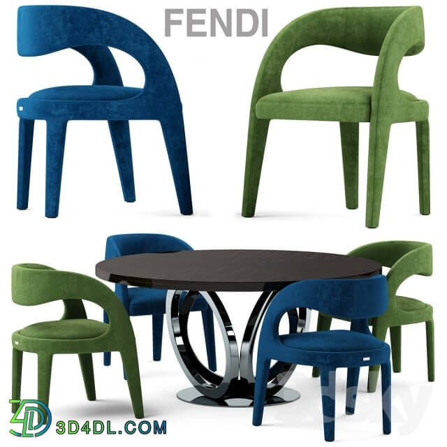 Table _ Chair - Table and chairs fendi casa Berenice Chair