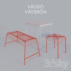 Table _ Chair - Table VÄDDÖ_ Bench VÄSTERÖN_ Stool VÄSTERÖN 