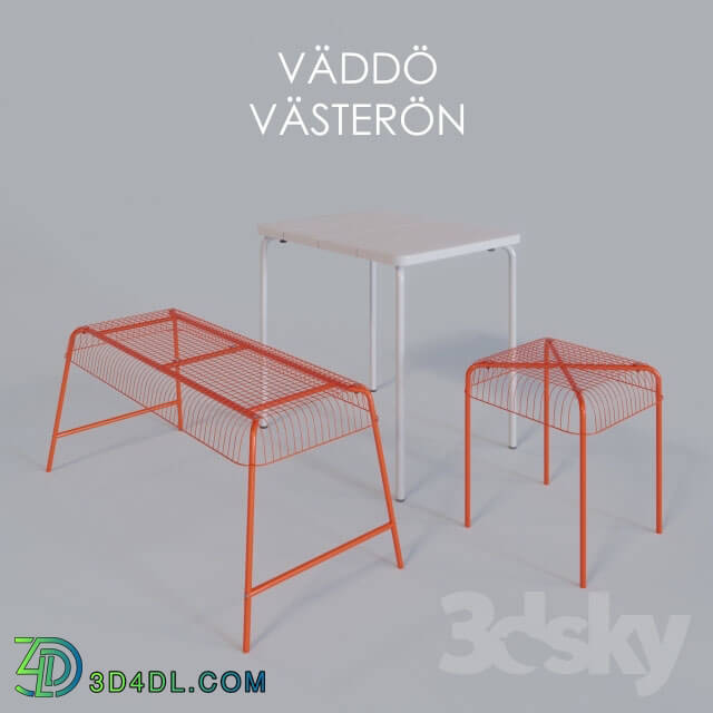Table _ Chair - Table VÄDDÖ_ Bench VÄSTERÖN_ Stool VÄSTERÖN