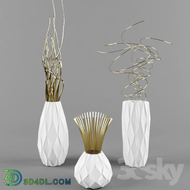 Vase - White bronze vase