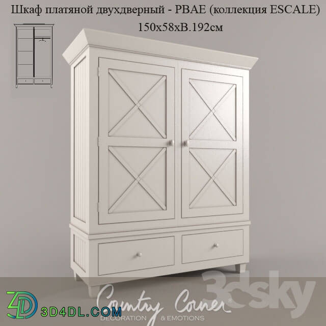 Wardrobe _ Display cabinets - Wardrobe PBAE Country corner