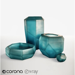 Vase - Guaxs Cucistic Vase Indigo Ocean Blue 