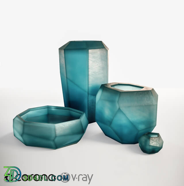 Vase - Guaxs Cucistic Vase Indigo Ocean Blue