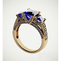 Other decorative objects - Ring with sapphires 