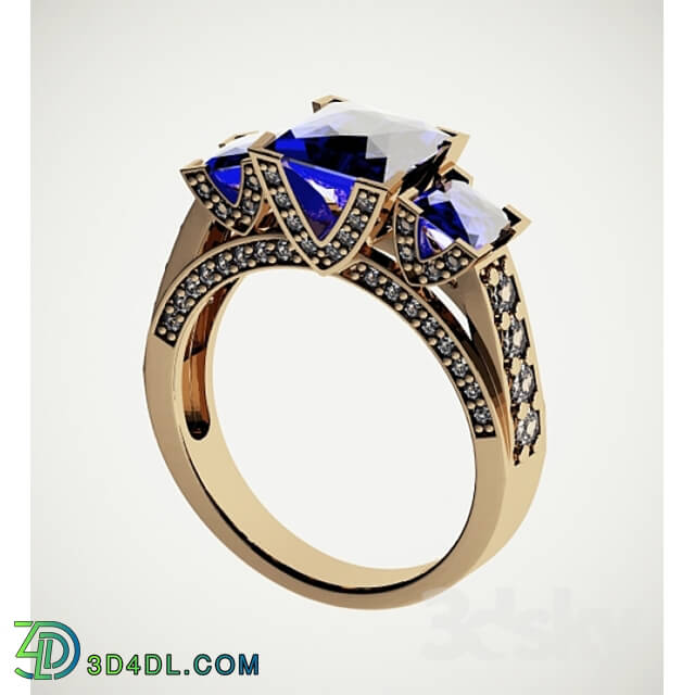 Other decorative objects - Ring with sapphires