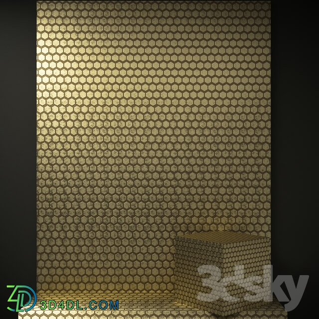 Wall covering - Decorative plaster Hexogon