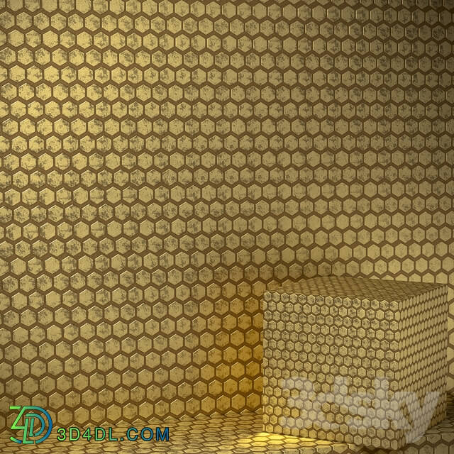 Wall covering - Decorative plaster Hexogon